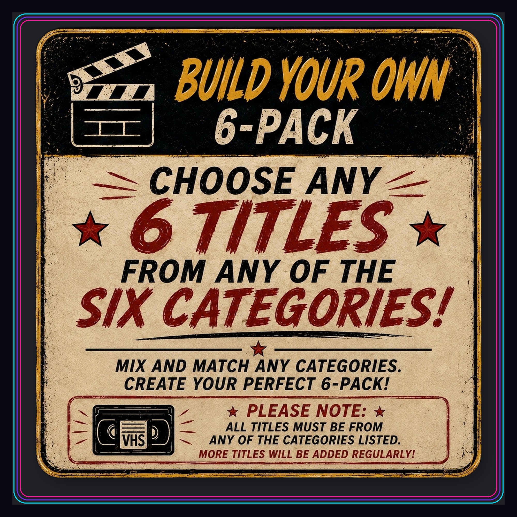 Build your own movie poster magnet six-pack photo 8